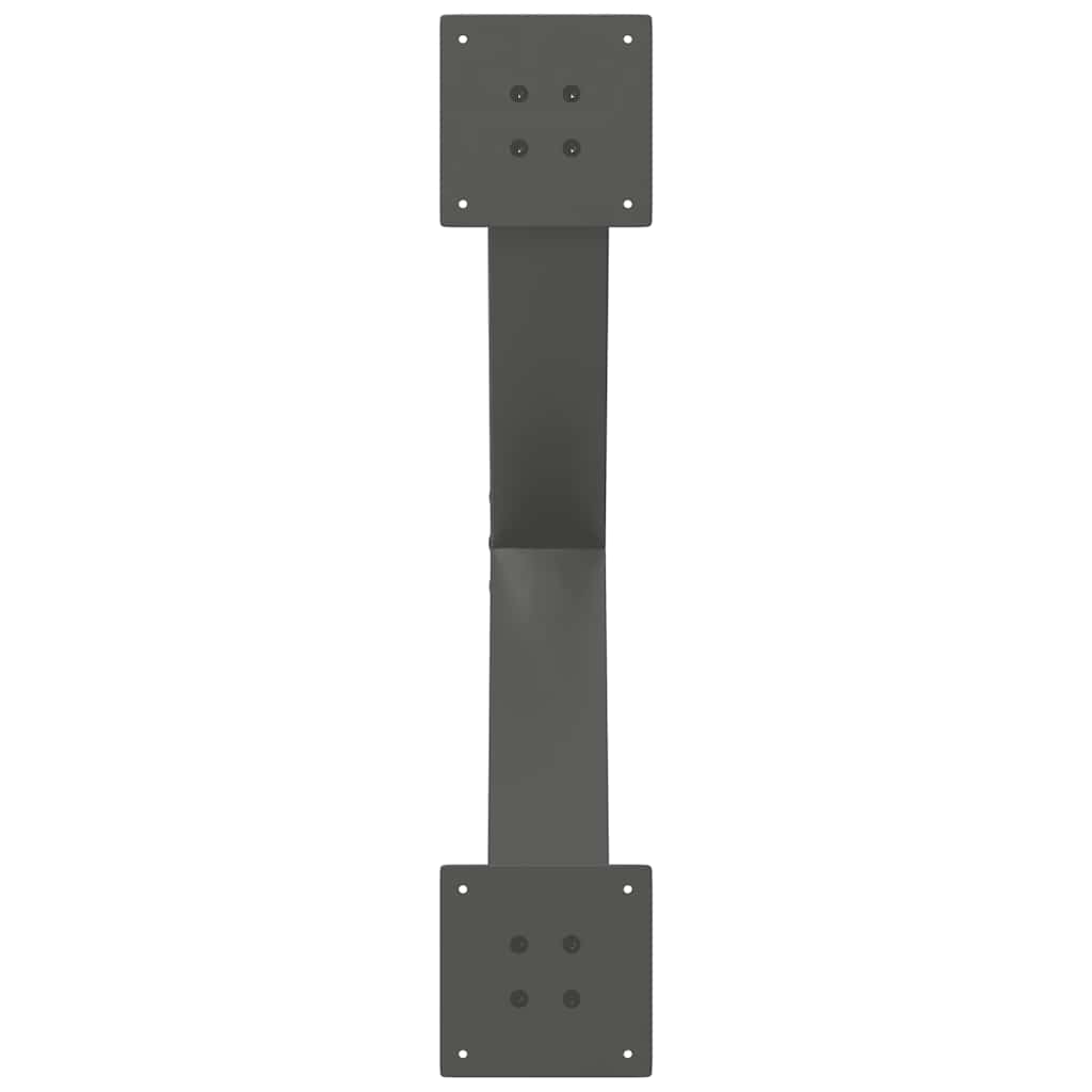 Coffee Table Legs X-Shaped 2 pcs Anthracite 70x(42-43) cm Steel