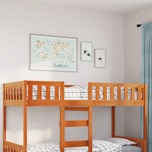 Children's Bed without Mattress Wax Brown 90x190 cm Solid Wood Pine