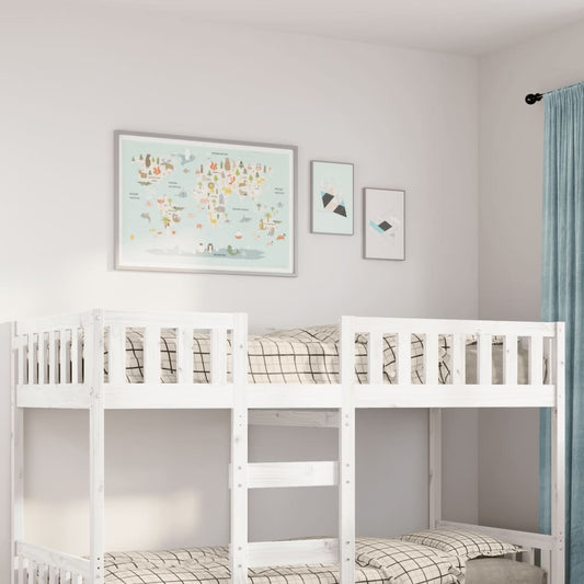 Children's Bed without Mattress White 75x190 cm Solid Wood Pine