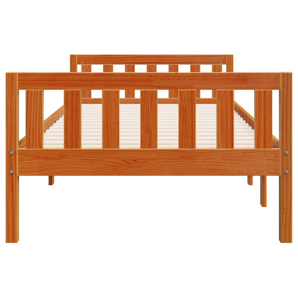 Children's Bed without Mattress Wax Brown 90x190 cm Solid Wood Pine