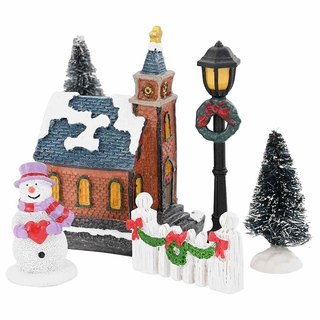 Christmas Tabletop Decor Multicolour 6.5 x 9.1 cm Resin