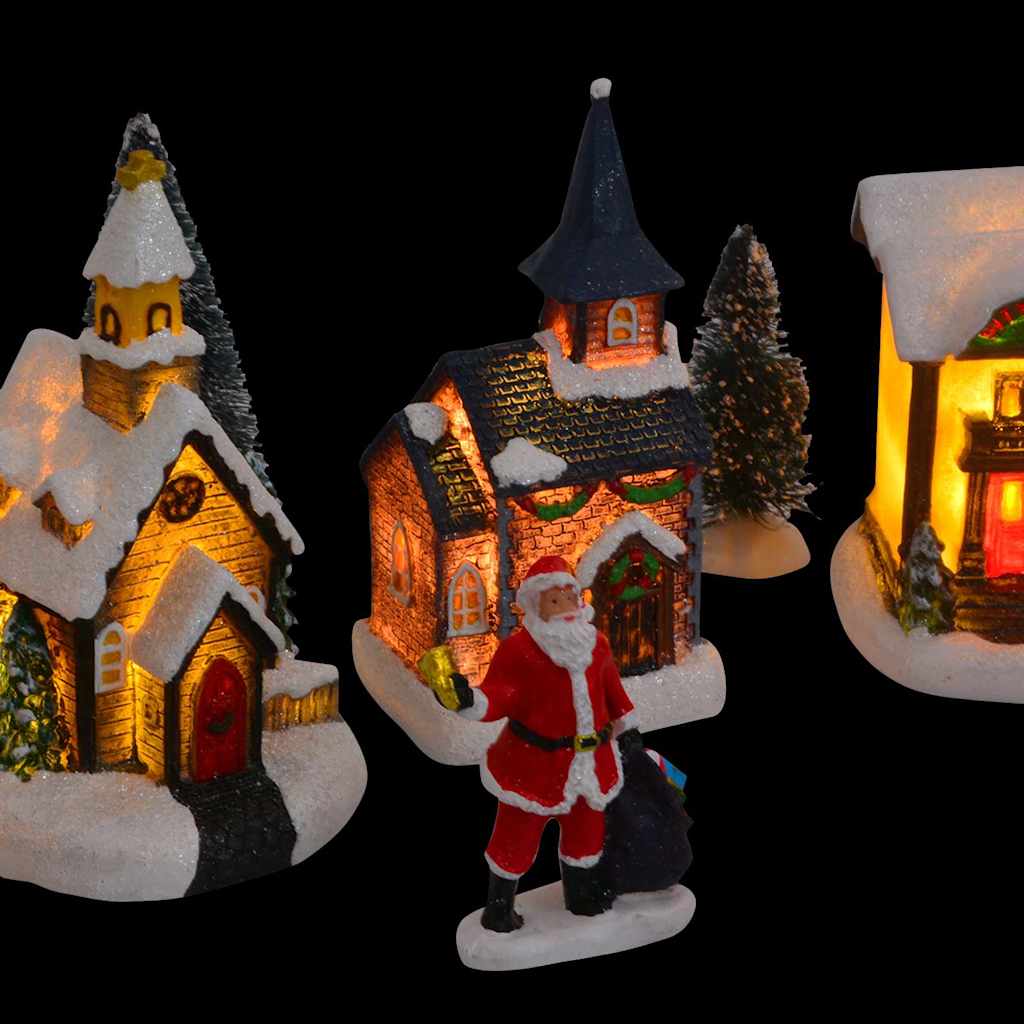 Christmas Tabletop Decor Multicolour 6.5 x 9.1 cm Resin