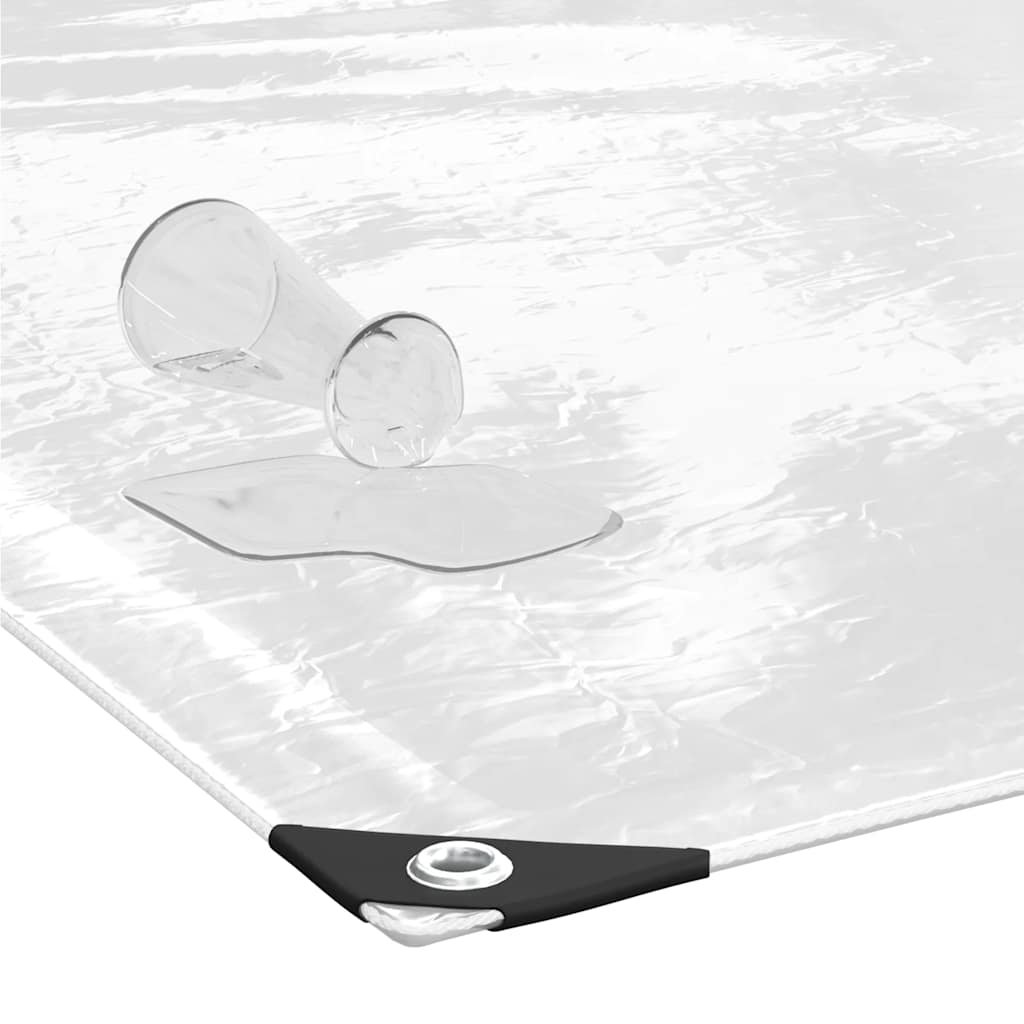 Clear Tarpaulin with Eyelets 1x10 m PVC
