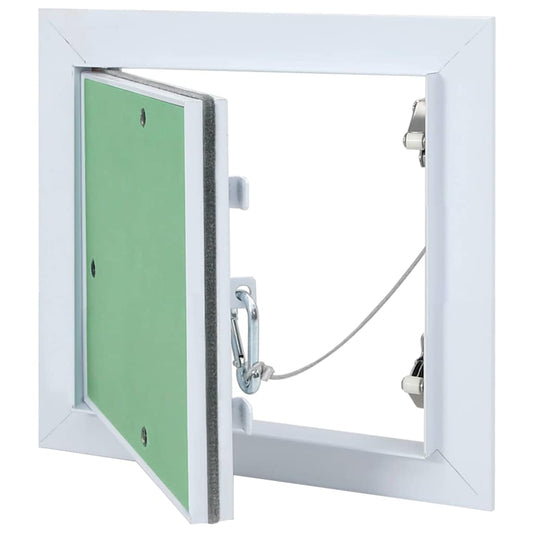 Access Panel White 20 x 20 cm Aluminium and Plasterboard