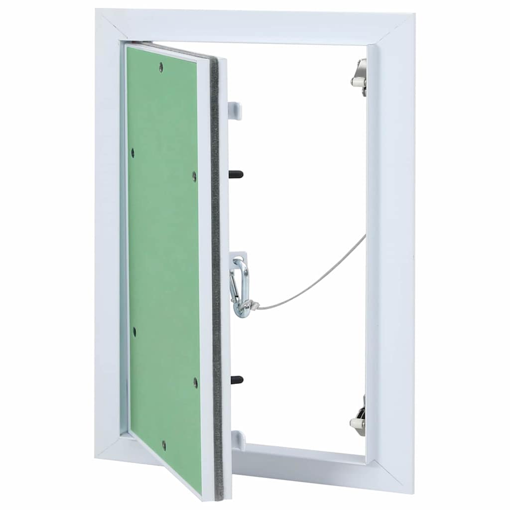 Access Panel White 25 x 35 cm Aluminium and Plasterboard