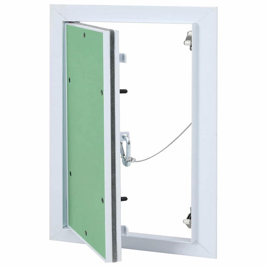 Access Panel White 25 x 35 cm Aluminium and Plasterboard