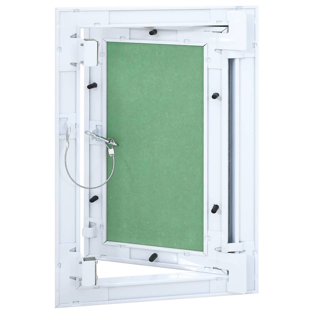 Access Panel White 25 x 35 cm Aluminium and Plasterboard