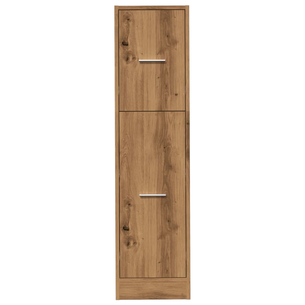 Apothecary Cabinet Artisian Oak 30x41x118 cm Engineered Wood
