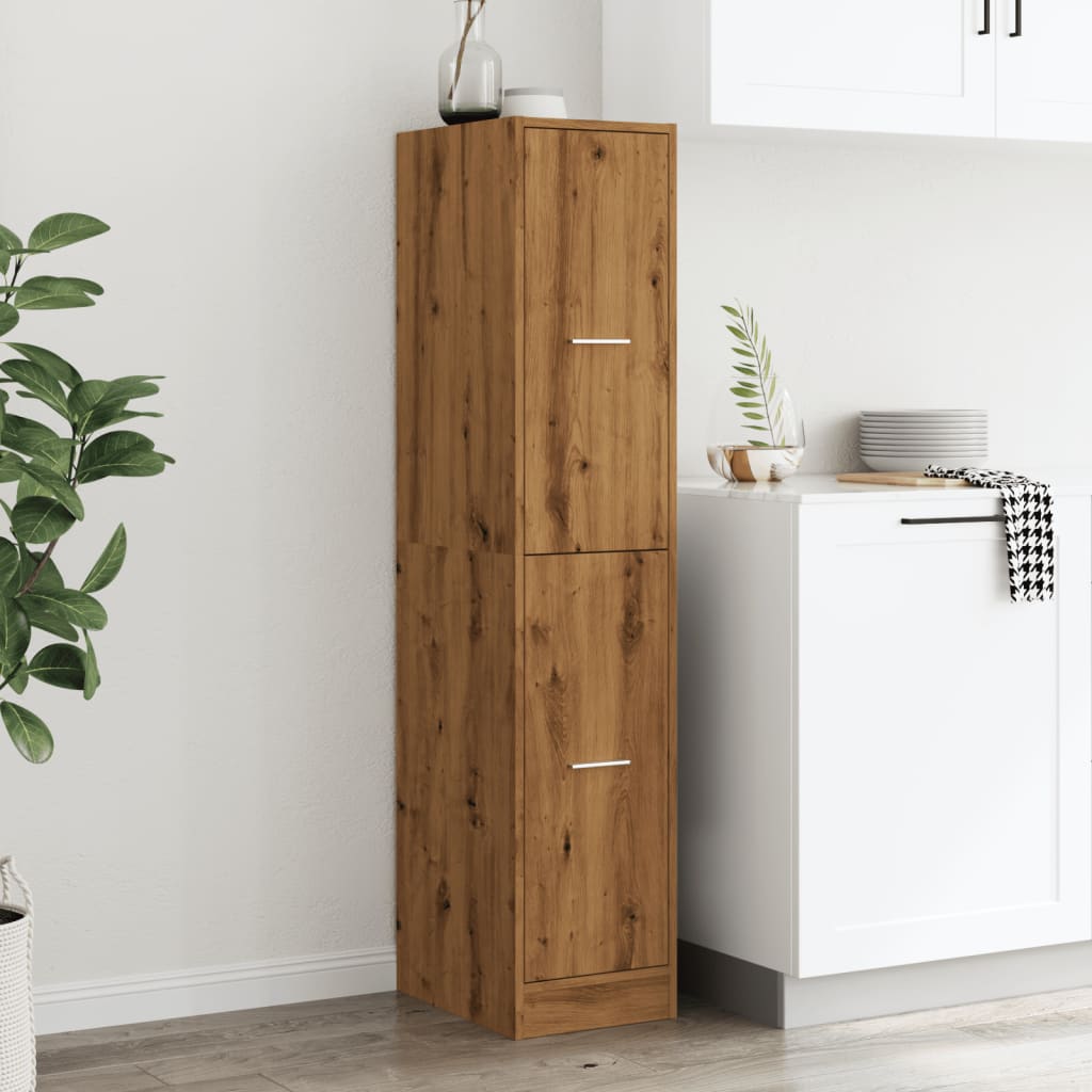 Apothecary Cabinet Artisian Oak 30x41x144.5 cm Engineered Wood