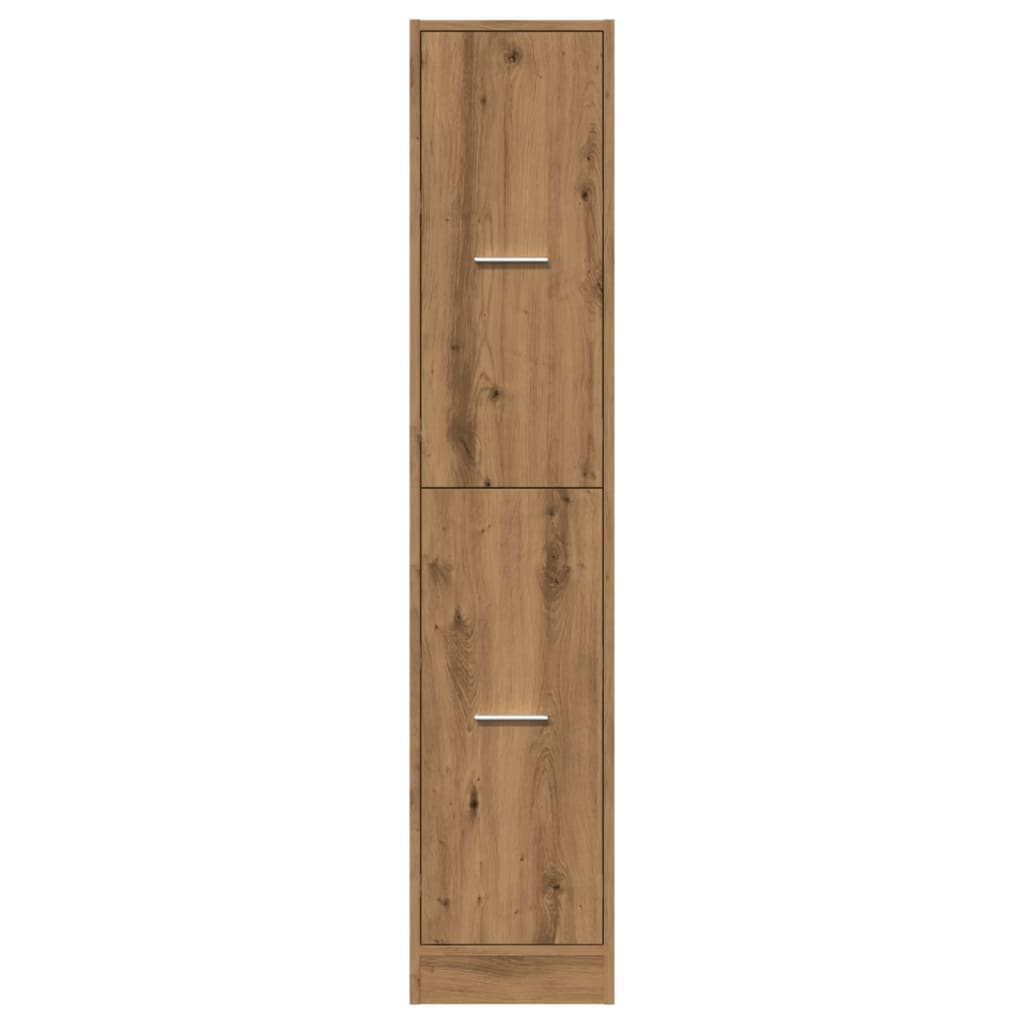 Apothecary Cabinet Artisian Oak 30x41x144.5 cm Engineered Wood