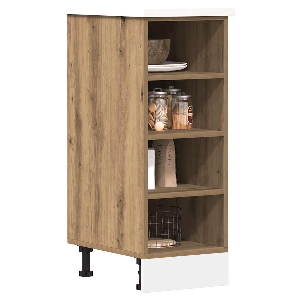 Bottom Cabinet Riga Artisan Oak 30x44.5x81.5 cm Engineered Wood
