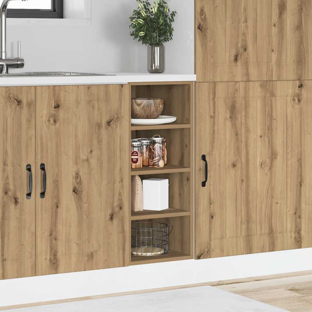 Bottom Cabinet Riga Artisan Oak 30x44.5x81.5 cm Engineered Wood