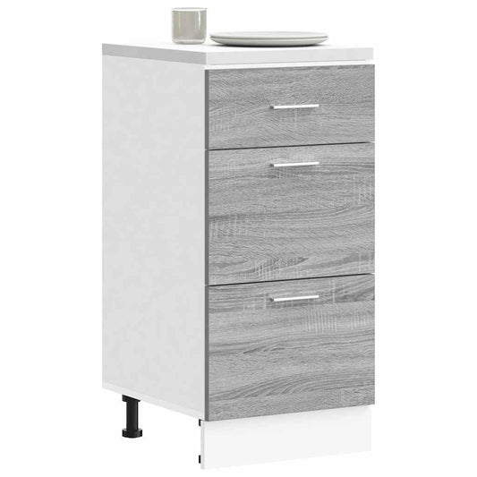 Bottom Cabinet Lyon Grey Sonoma 40x46x81.5 cm Engineered Wood