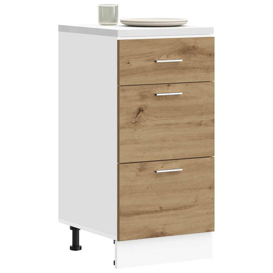 Bottom Cabinet Lyon Artisan Oak 40x46x81.5 cm Engineered Wood