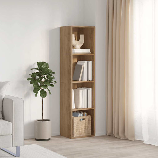 Book Cabinet/TV Cabinet Artisan Oak 36x30x143cm Engineered Wood