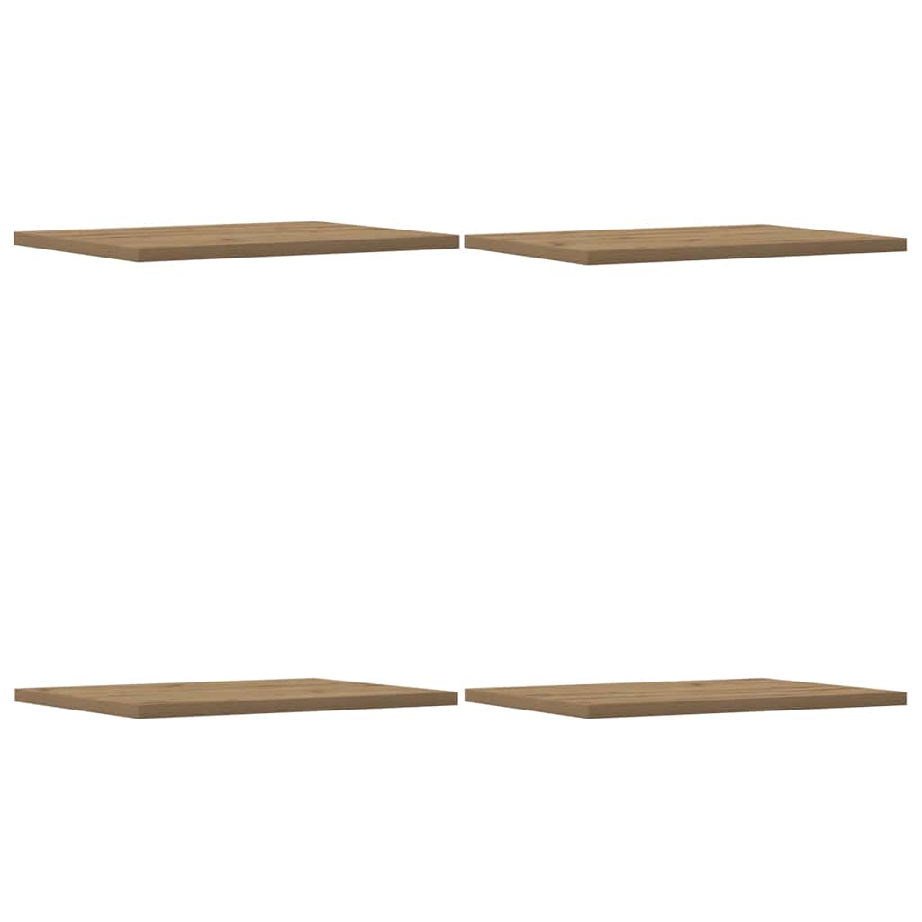 Bookshelf Boards 4 pcs Artisan Oak 40x30x1.5 cm Engineered Wood