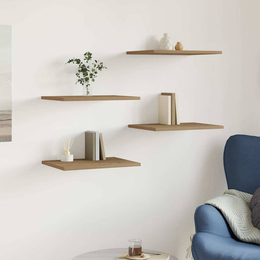Bookshelf Boards 4 pcs Artisan Oak 40x30x1.5 cm Engineered Wood