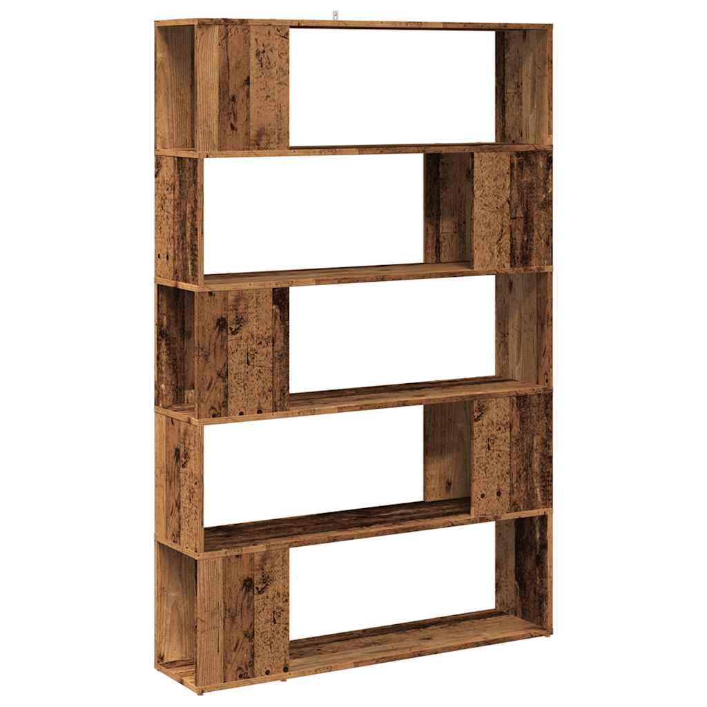 Book Cabinet/Room Divider Old Wood 100x24x155 cm