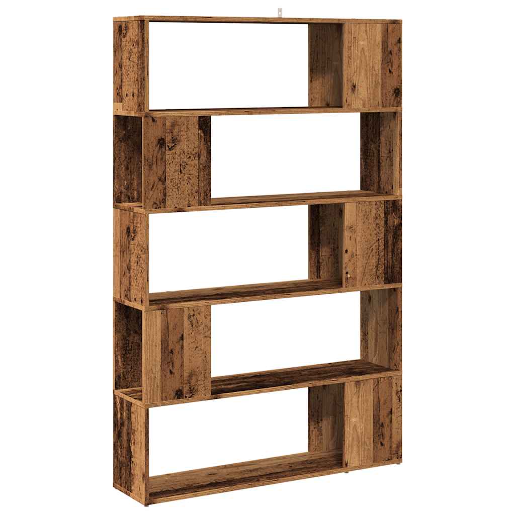 Book Cabinet/Room Divider Old Wood 100x24x155 cm
