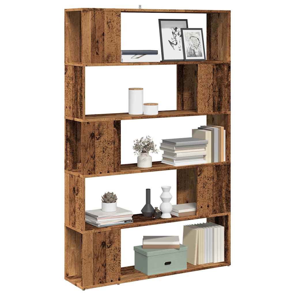 Book Cabinet/Room Divider Old Wood 100x24x155 cm