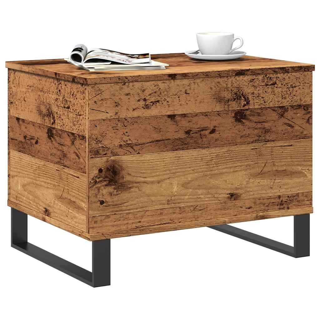 Coffee Table Old Wood 60x44.5x45 cm Engineered Wood