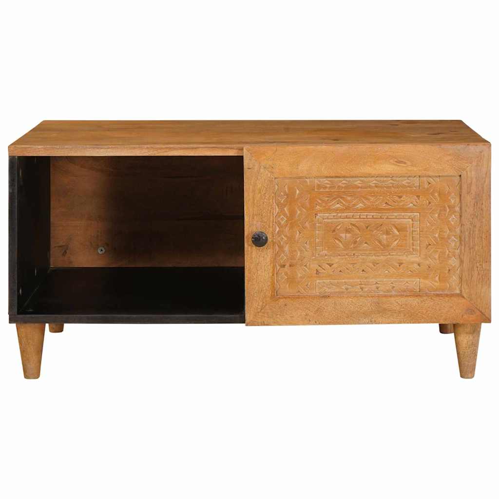 Coffee Table Light brown 80 x 50 x 40 cm Solid mango wood