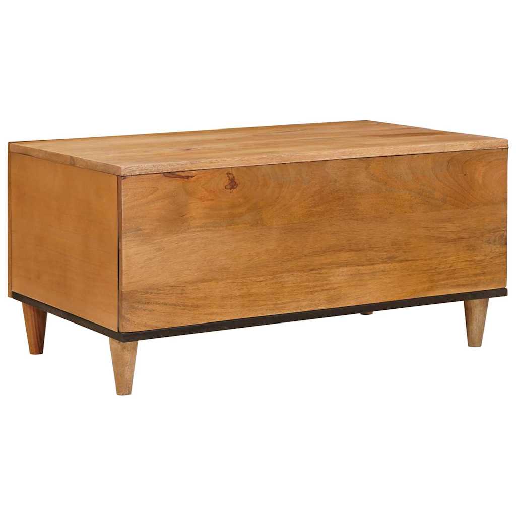Coffee Table Light brown 80 x 50 x 40 cm Solid mango wood