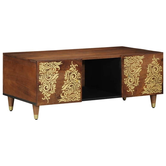 Coffee Table Honey brown 100 x 54 x 40 cm Solid mango wood