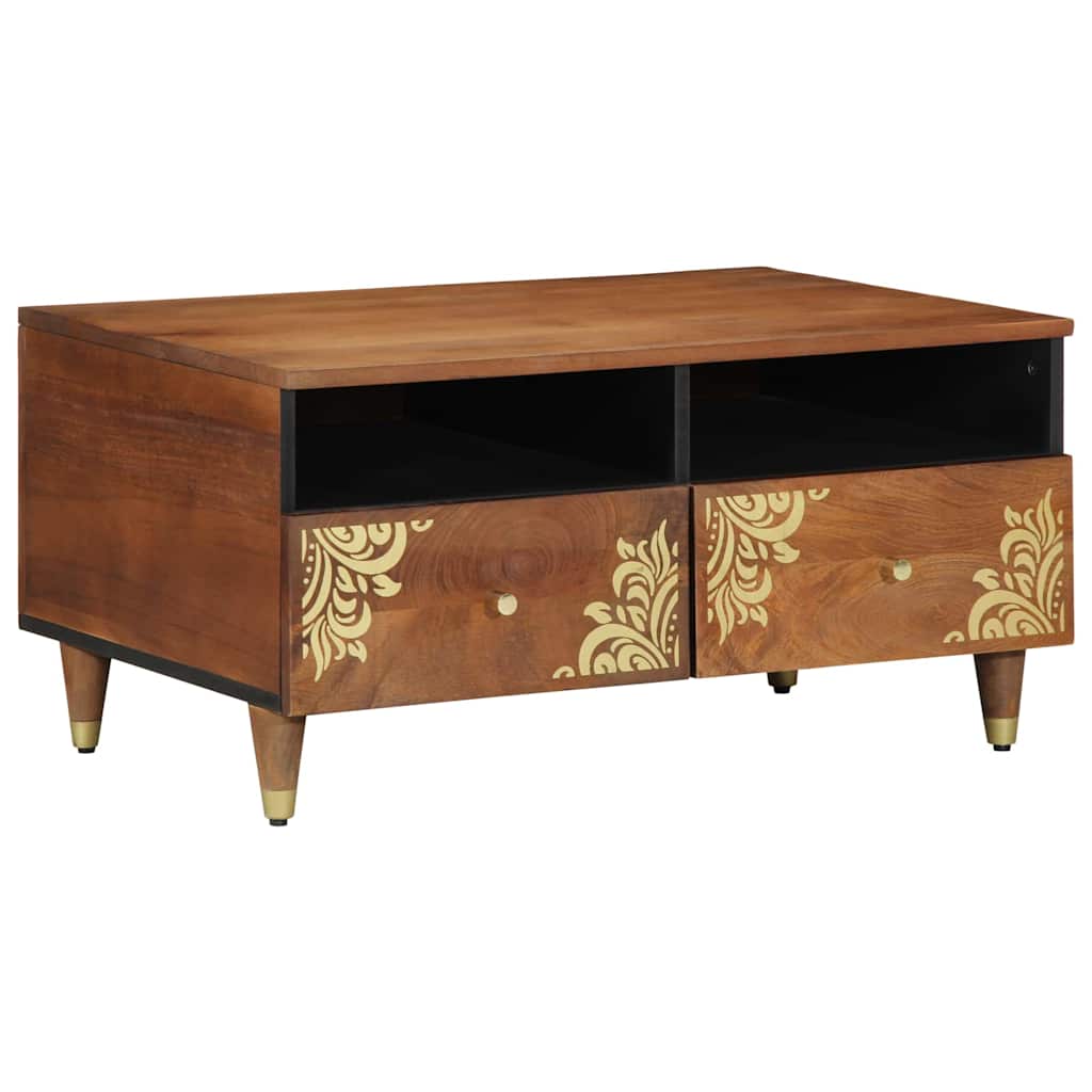 Coffee Table Honey brown 80 x 54 x 40 cm Solid mango wood