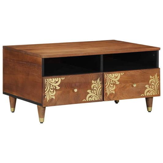 Coffee Table Honey brown 80 x 54 x 40 cm Solid mango wood