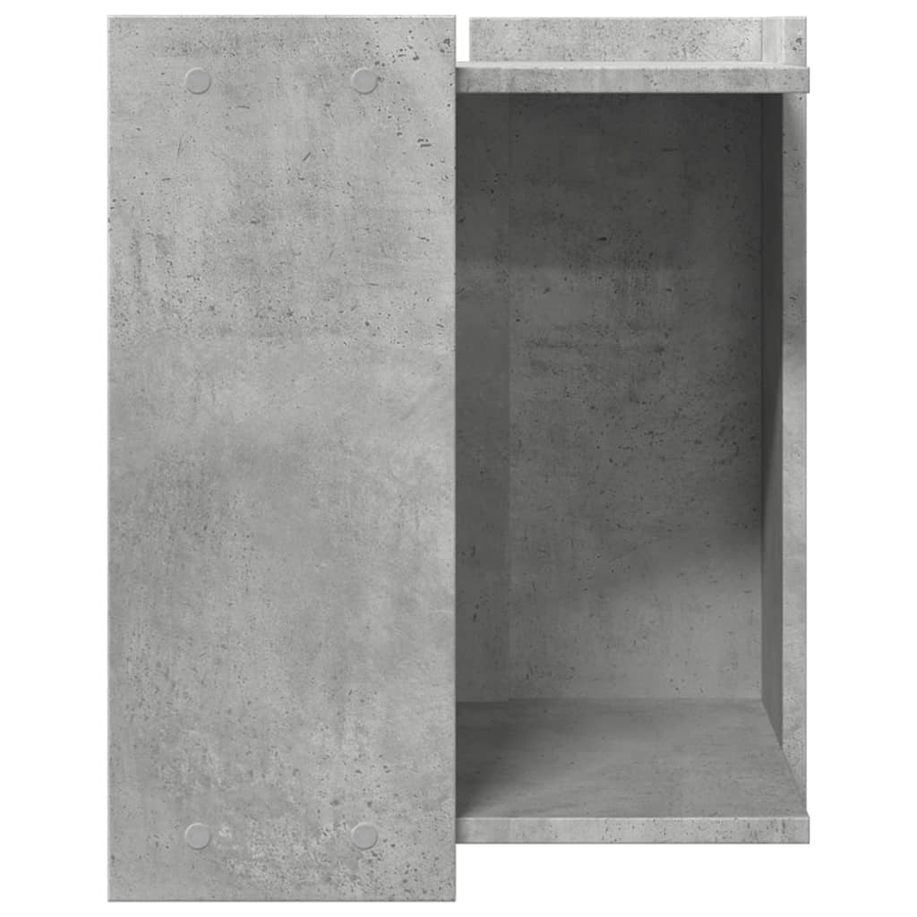 Cat Litter Box Enclosure Concrete Grey 42x42x51 cm Engineered Wood