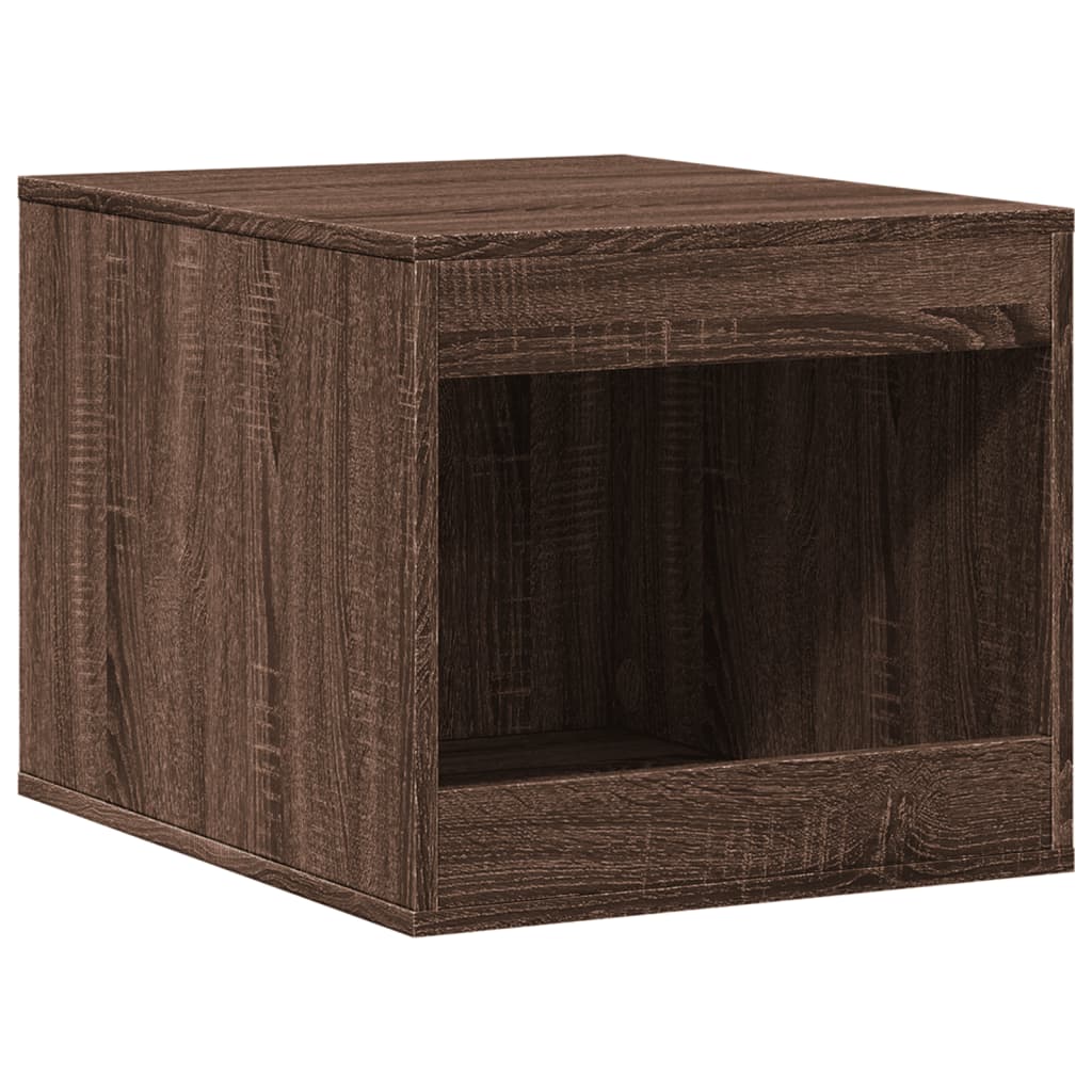 Cat Litter Box Enclosure Brown Oak 47x59x42 cm Engineered Wood
