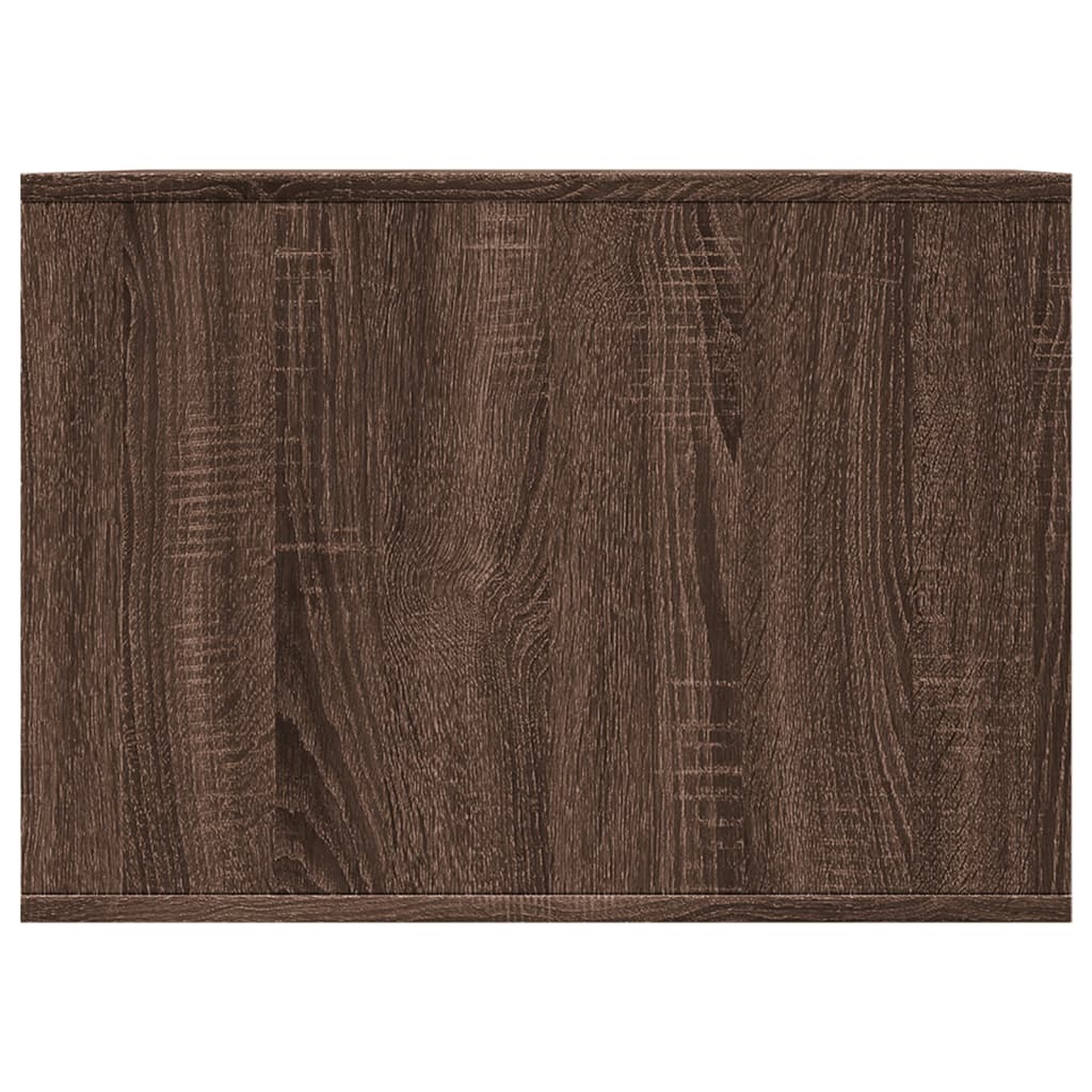 Cat Litter Box Enclosure Brown Oak 47x59x42 cm Engineered Wood