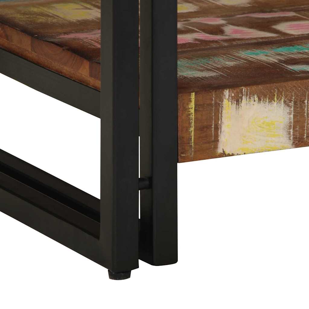 Coffee Table Multicolour 40 x 40 x 38 cm Solid reclaimed wood
