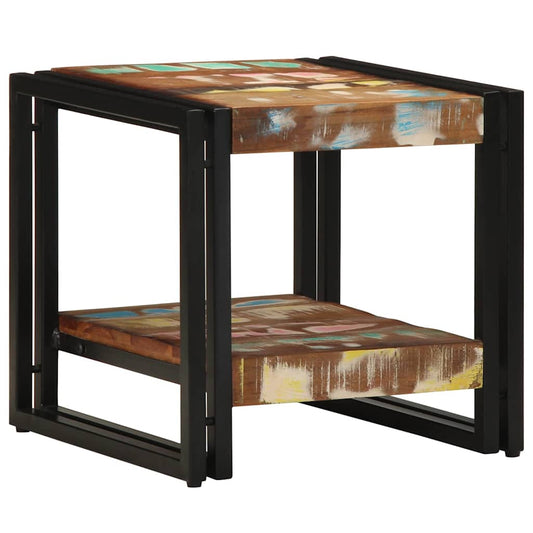 Coffee Table Multicolour 40 x 40 x 38 cm Solid reclaimed wood