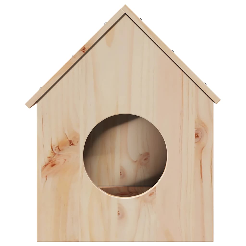 Cat House 41x50x50 cm Solid Wood Pine