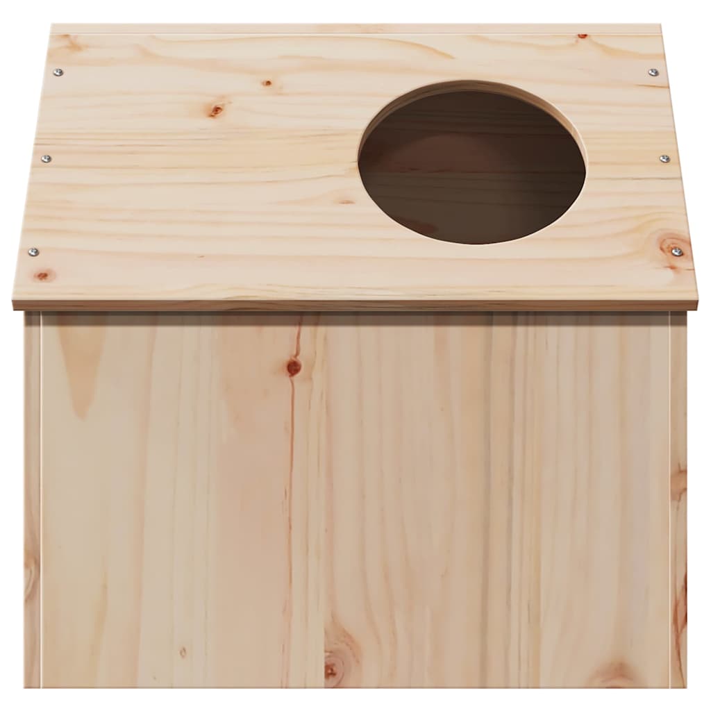 Cat House 41x50x50 cm Solid Wood Pine