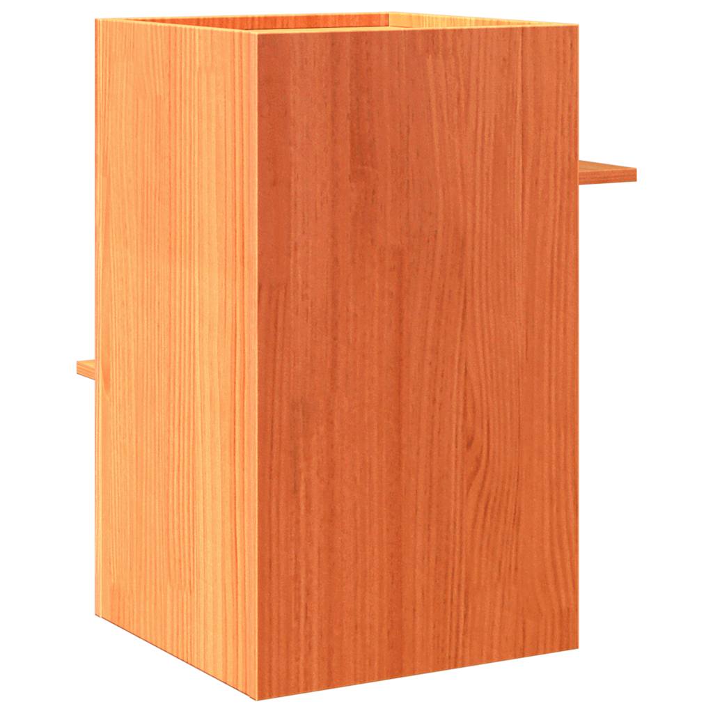 Cat House Wax Brown 43x43x60 cm Solid Wood Pine