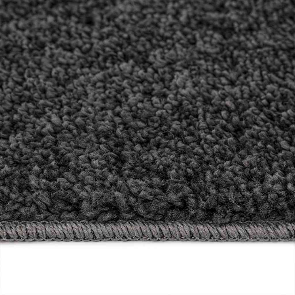Anti-slip Shaggy Rug Dark grey 200 x 200 cm PP