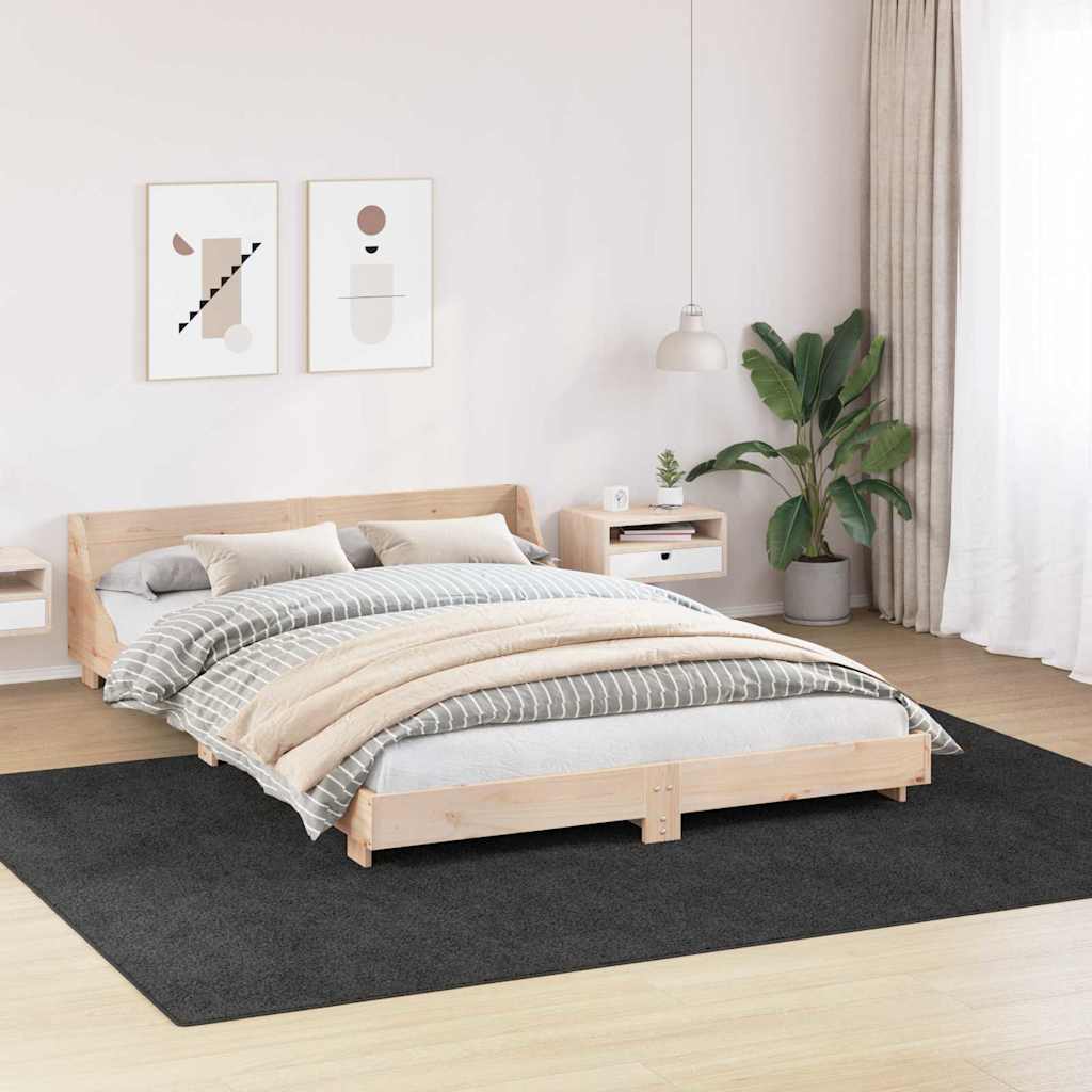 Anti-slip Shaggy Rug Dark grey 240 x 340 cm PP