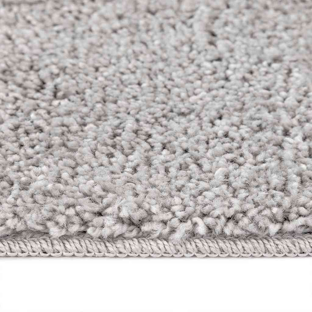 Anti-slip Shaggy Rug Grey 120 x 120 cm PP