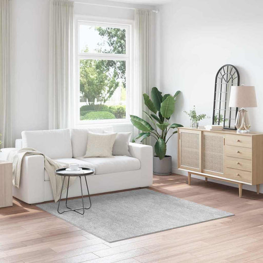 Anti-slip Shaggy Rug Grey 160 x 160 cm PP