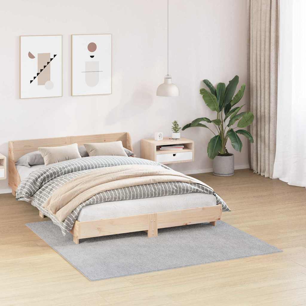 Anti-slip Shaggy Rug Grey 160 x 160 cm PP