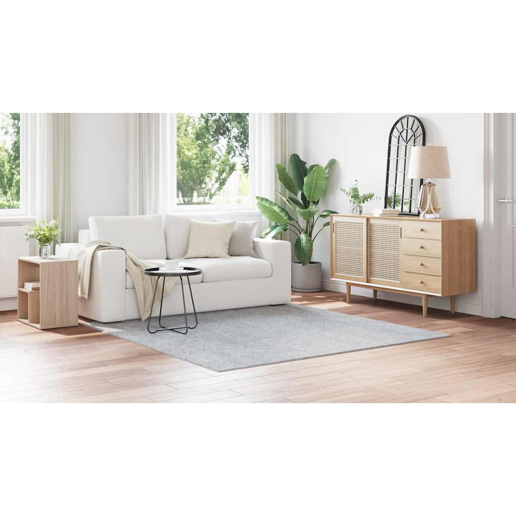 Anti-slip Shaggy Rug Grey 200 x 200 cm PP