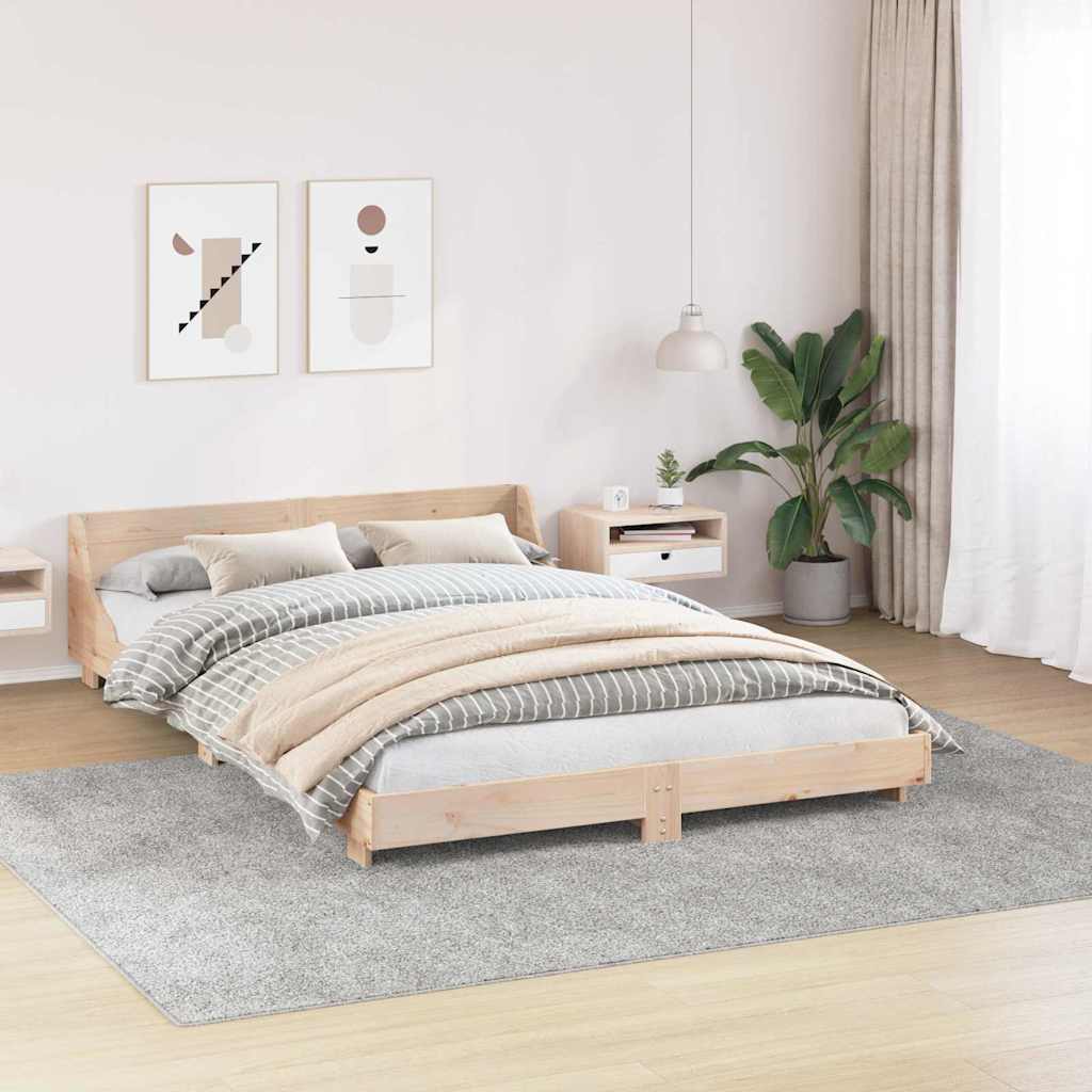 Anti-slip Shaggy Rug Grey 240 x 340 cm PP