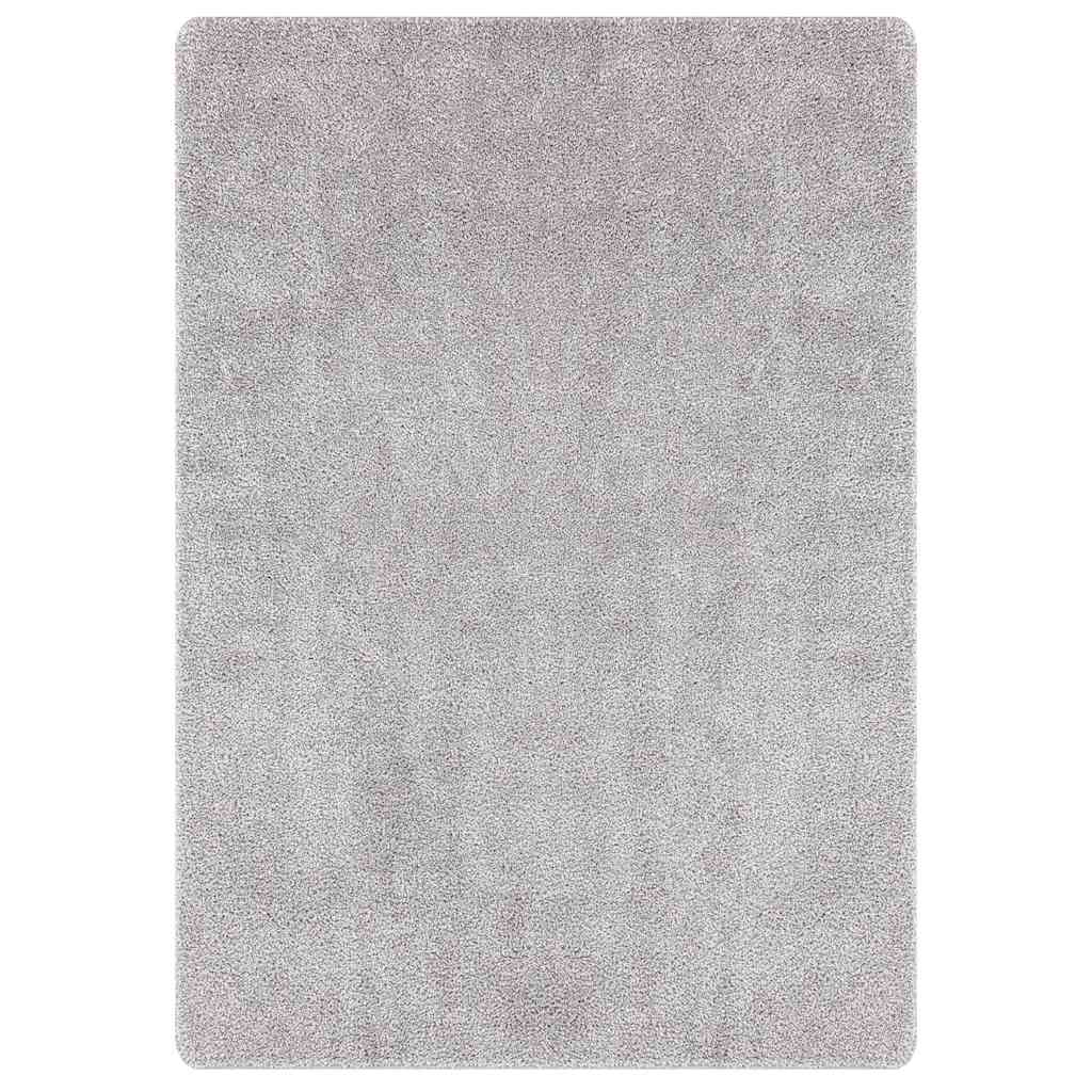 Anti-slip Shaggy Rug Grey 240 x 340 cm PP