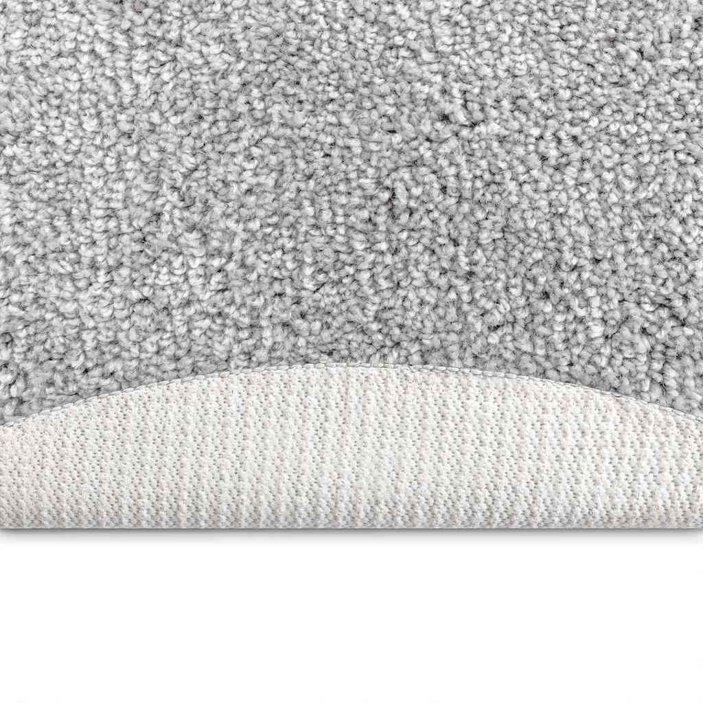 Anti-slip Shaggy Rug Grey 90 x 90 cm PP