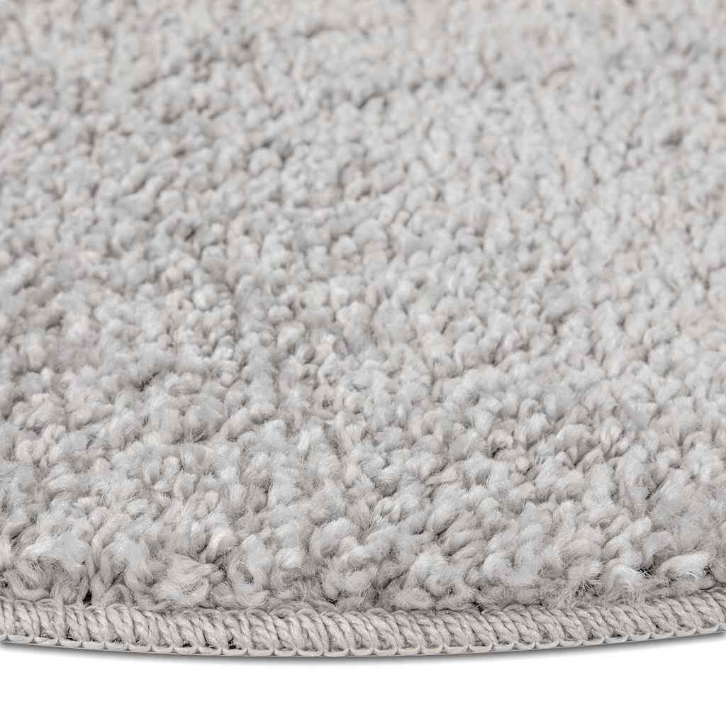 Anti-slip Shaggy Rug Grey 90 x 90 cm PP