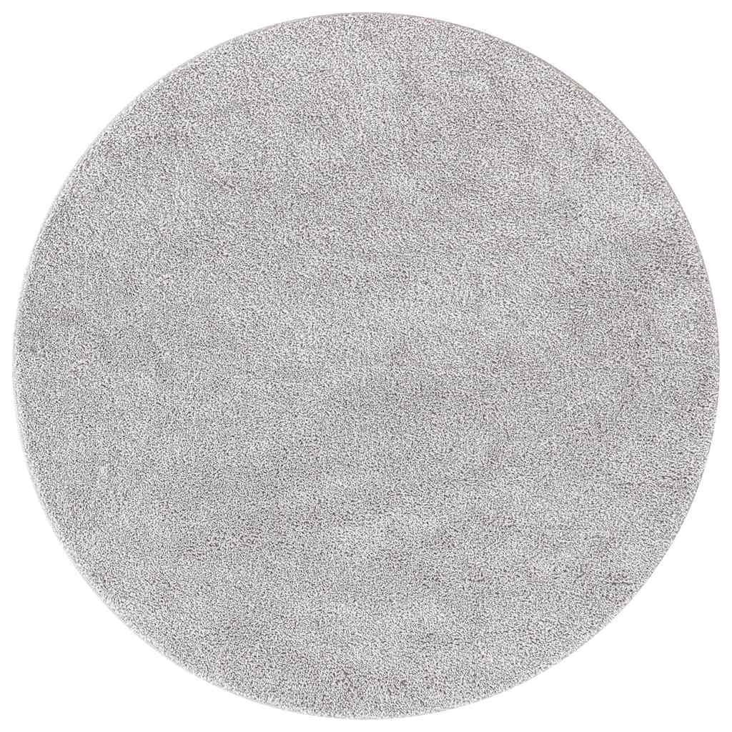 Anti-slip Shaggy Rug Grey 120 x 120 cm PP