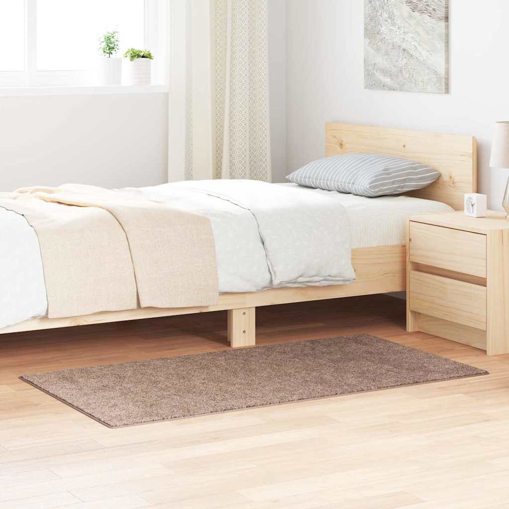 Anti-slip Shaggy Rug Brown 80 x 150 cm PP